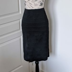 Black pencil skirt